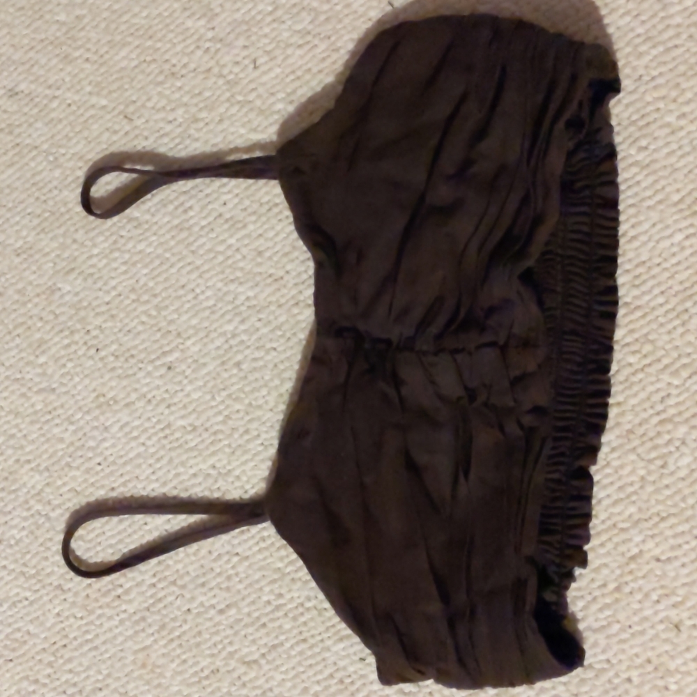 Brown ruched shirt